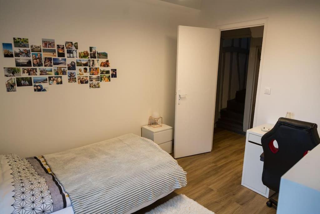 Maison De Ville Calme Rouen St.Paul 2Ch Proche Chu Luaran gambar