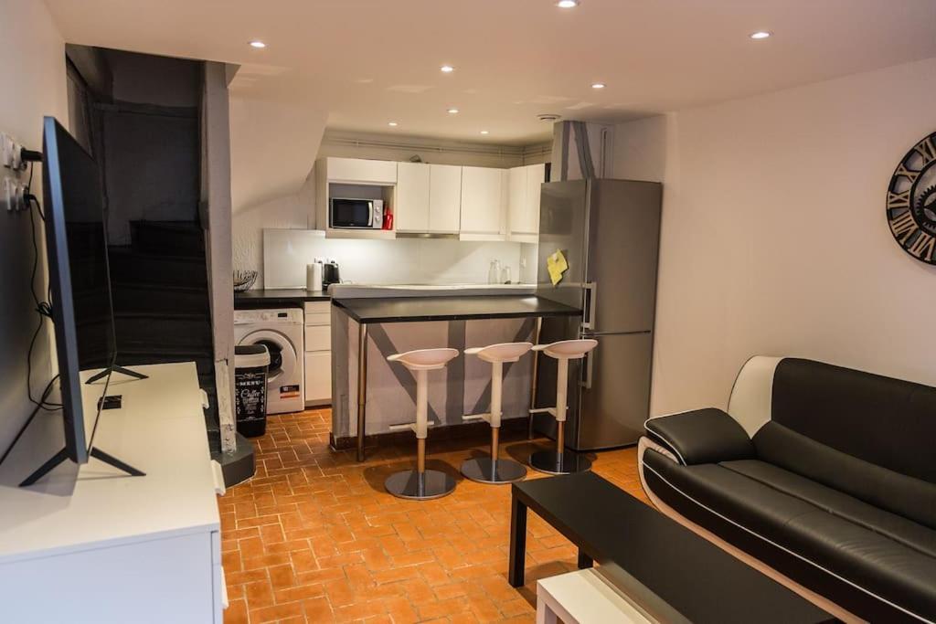 Maison De Ville Calme Rouen St.Paul 2Ch Proche Chu Luaran gambar
